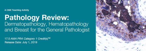 2019 Pathology Review: Dermatopathology, Hematopathology, and Breast for the General Pathologist