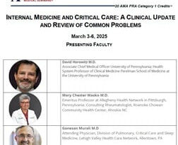 Internal Medicine and Critical Care: A Clinical Update and Review of Common Problems – March 3-6 2025