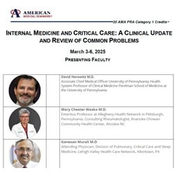 Internal Medicine and Critical Care: A Clinical Update and Review of Common Problems – March 3-6 2025